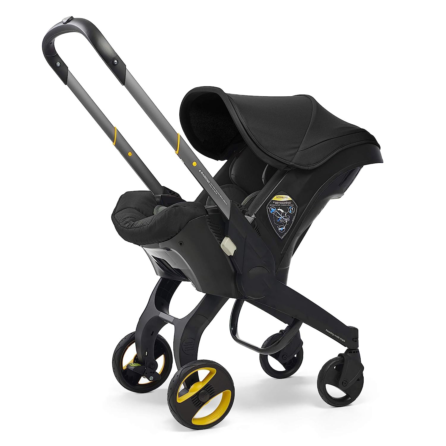 Infant Car Seat & Latch Base - Rear Facing, Car Seat to Stroller in Seconds - US Version, Nitro Black