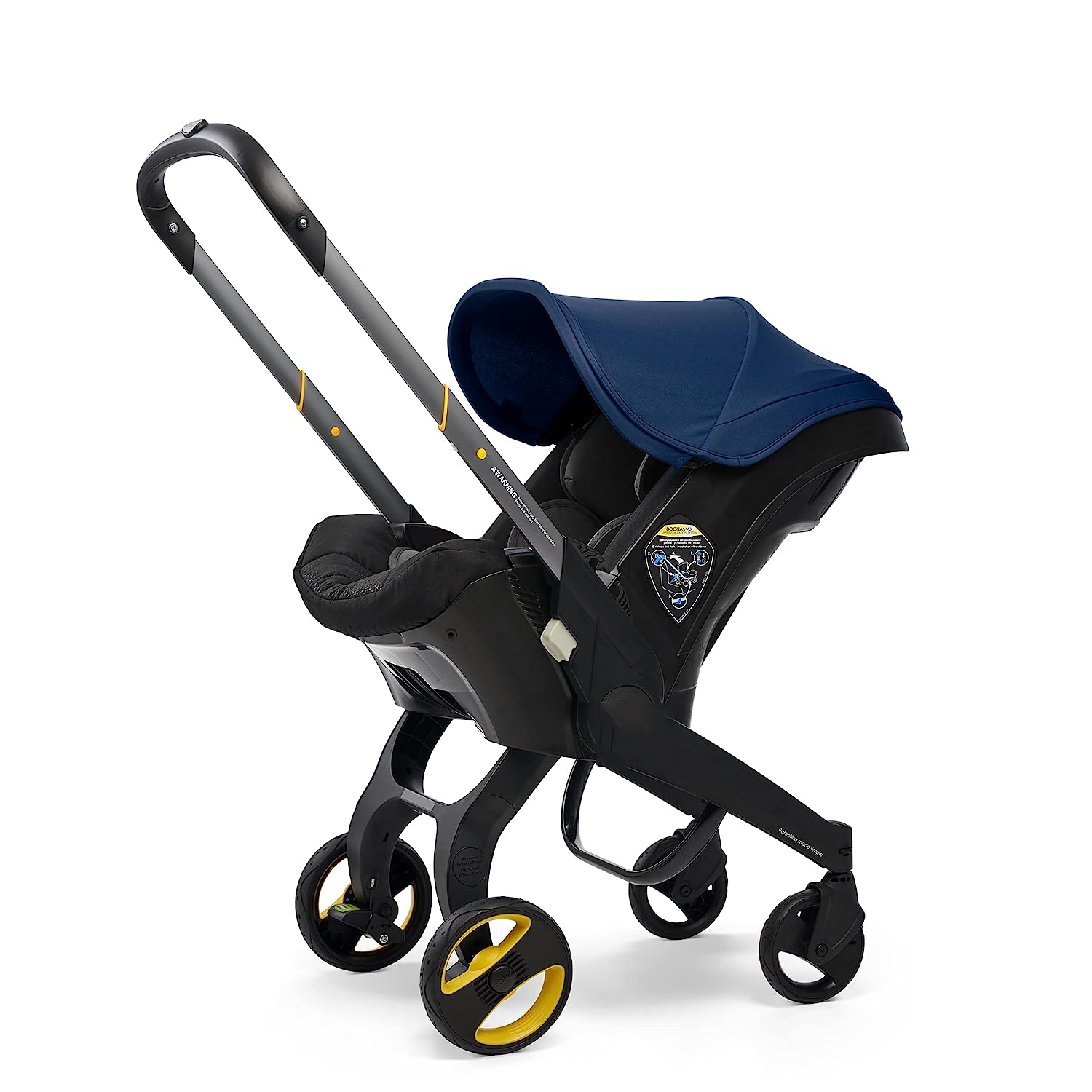 Infant Car Seat & Latch Base - Rear Facing, Car Seat to Stroller in Seconds - US Version, Nitro Black