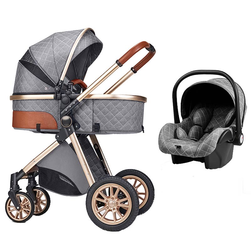 Baby Stroller for Toddler Foldable Pushchair with with Car Seat Portable Travel Stroller