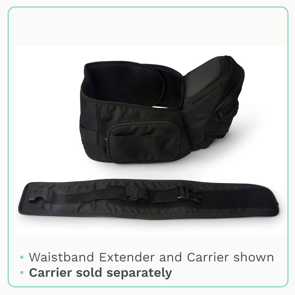 Safety-Certified Hip Seat Baby Carrier - Moms Choice Award Winner,  Ergonomic Carrier & Extenders for Newborns & Toddlers (Carrier, Grey)