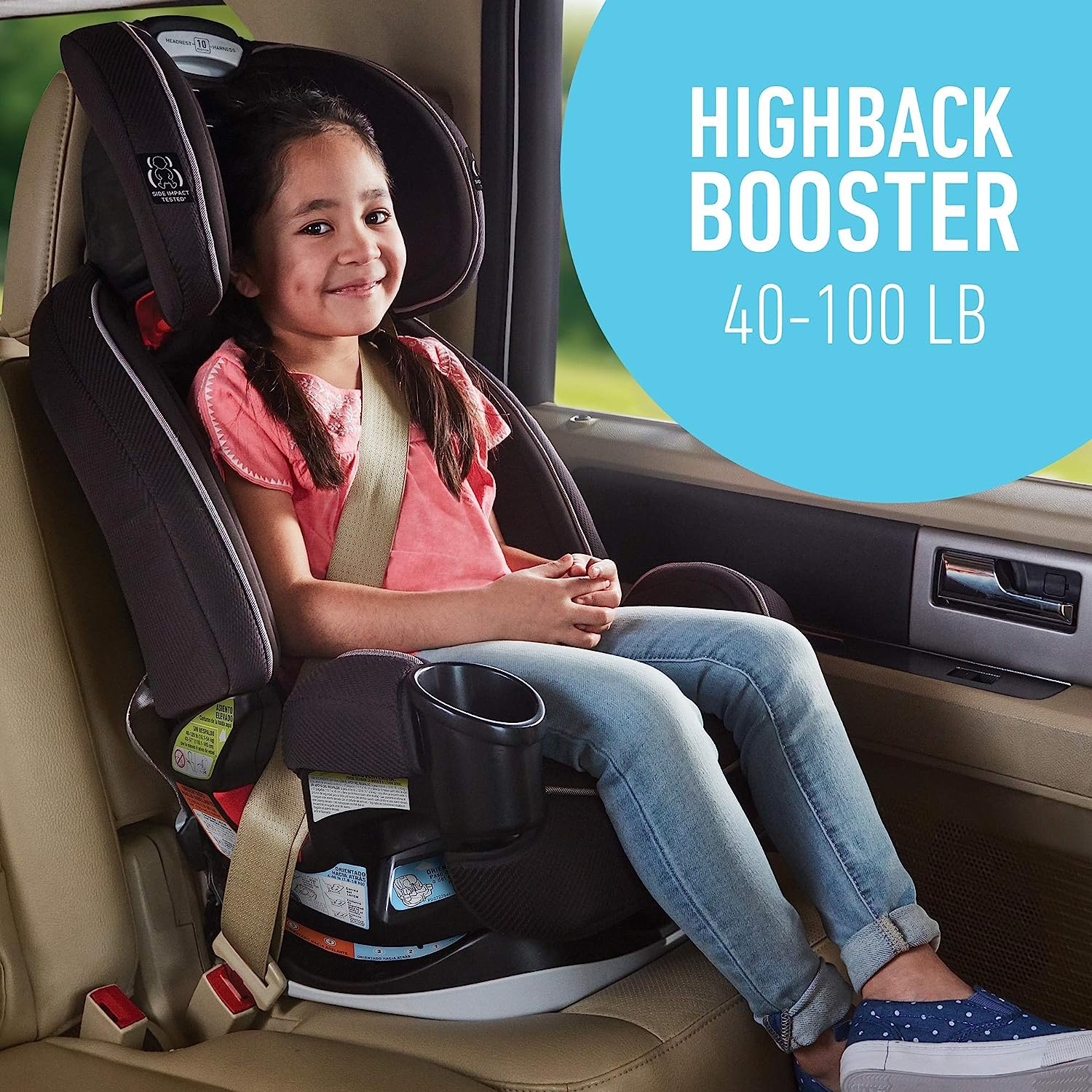Grows4Me 4 in 1 Car Seat, Infant to Toddler Car Seat with 4 Modes, West Point