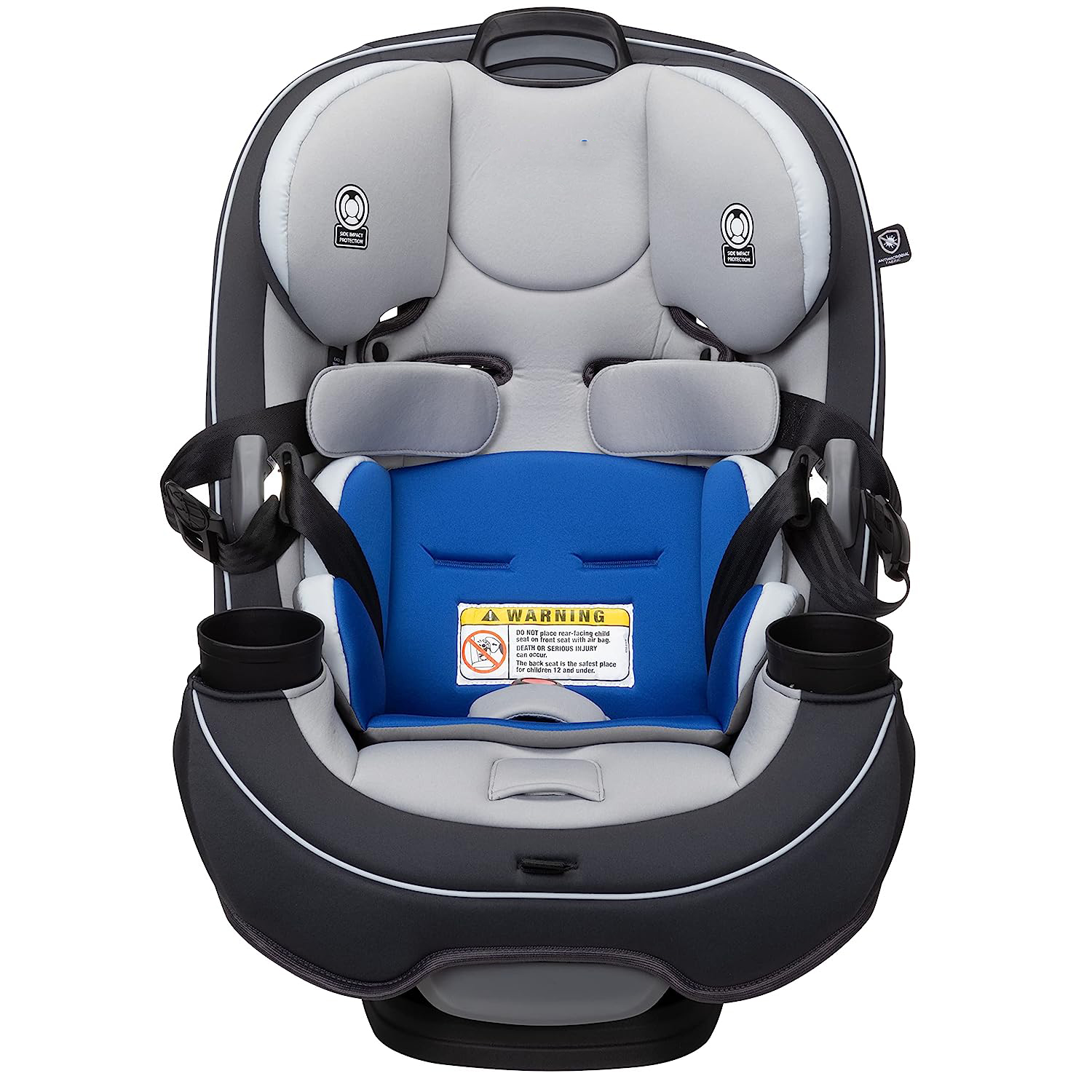 Safety 1st Grow and Go All-in-One Convertible Car Seat, Rear-facing 5-40 pounds, Forward-facing 22-65 pounds, and Belt-positioning booster 40-100 pounds, Carbon Wave