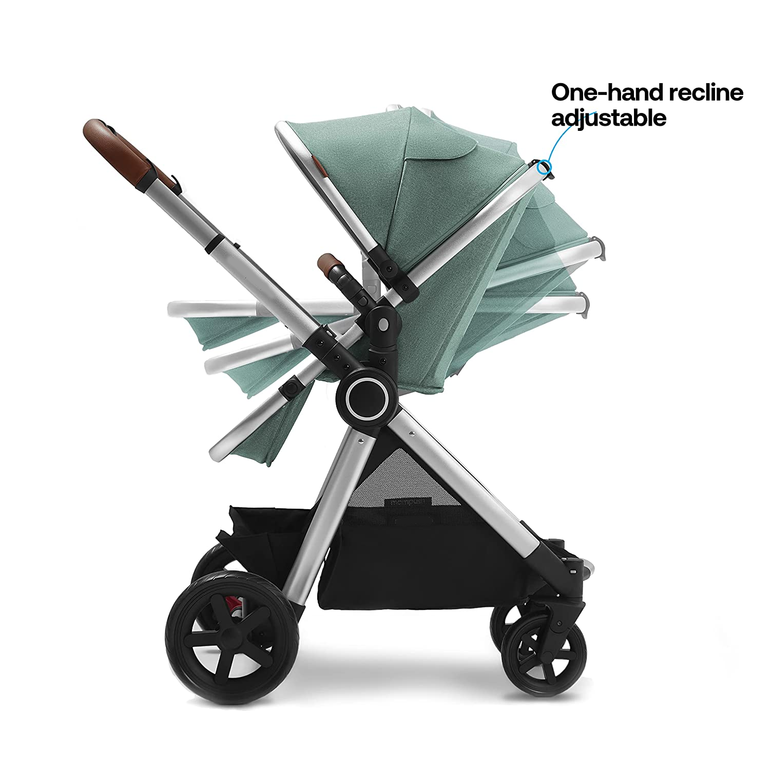 Baby Stroller with Removable Bassinet - Full-Size Baby Strollers for Comfortable Outings with Baby - Toddler Stroller with Reversible Stroller Seat - Smooth Glide Bassinet Stroller