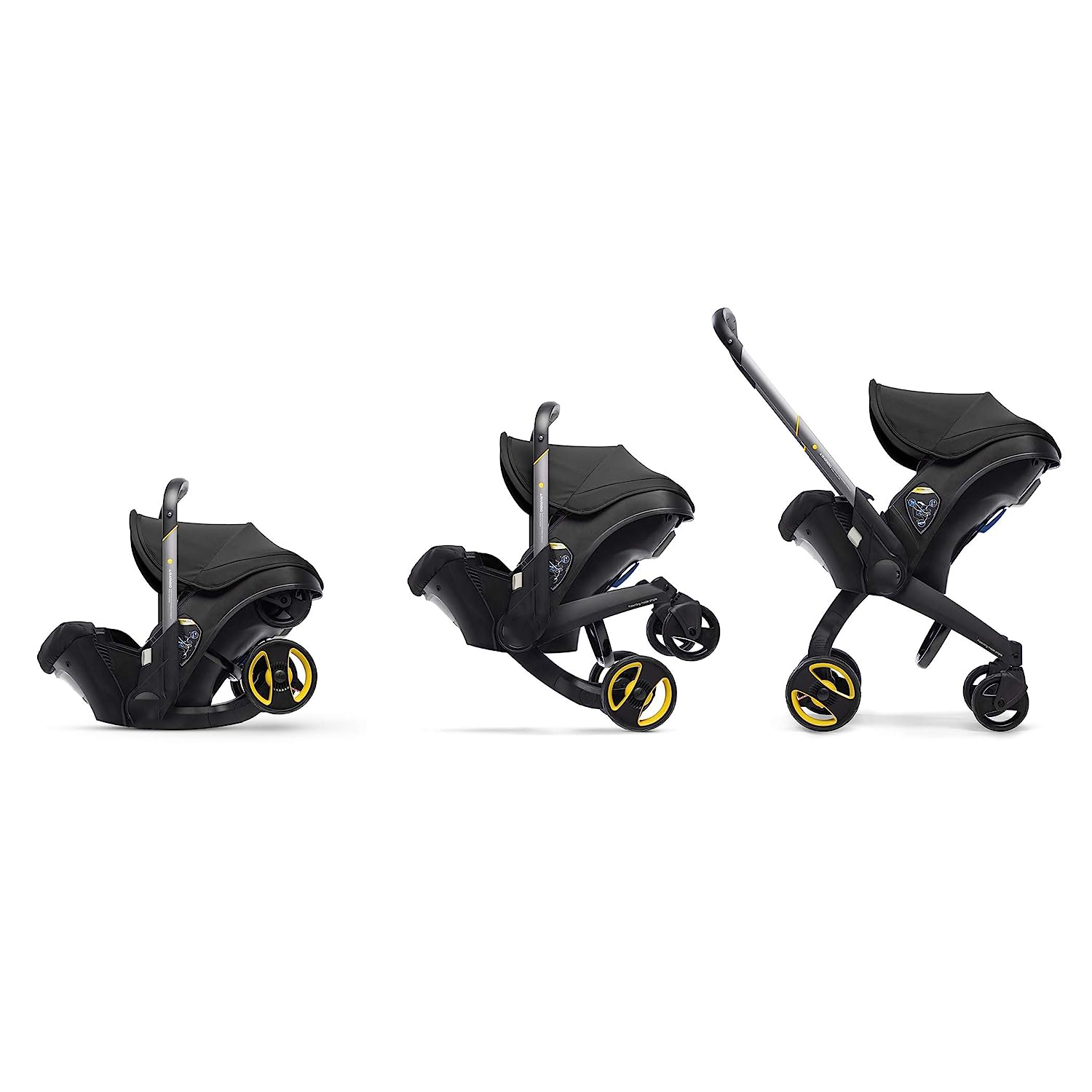 Infant Car Seat & Latch Base - Rear Facing, Car Seat to Stroller in Seconds - US Version, Nitro Black