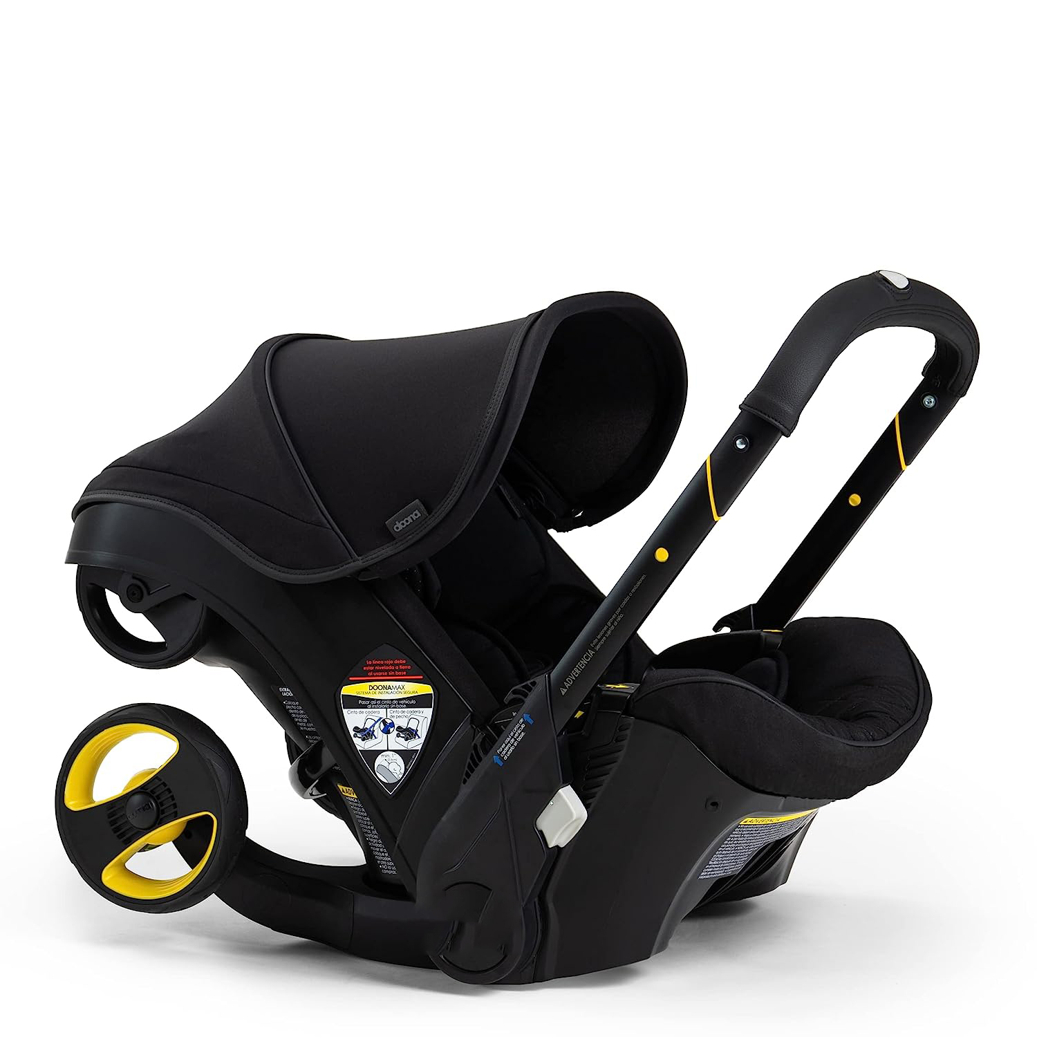 Infant Car Seat & Latch Base - Rear Facing, Car Seat to Stroller in Seconds - US Version, Nitro Black