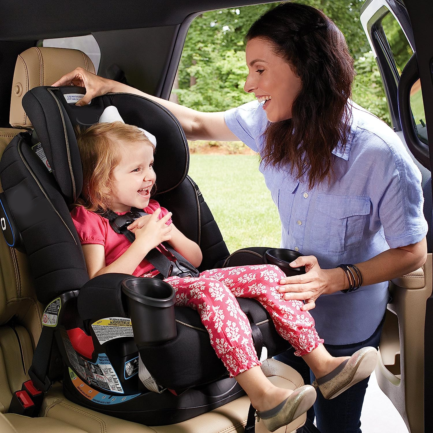 4Ever DLX 4 in 1 Car Seat, Infant to Toddler Car Seat, with 10 Years of Use, Zagg 1 Count (Pack of 1)