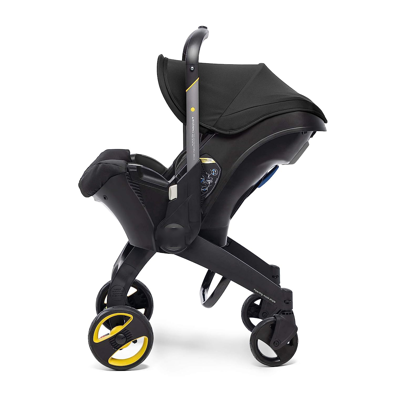 Infant Car Seat & Latch Base - Rear Facing, Car Seat to Stroller in Seconds - US Version, Nitro Black
