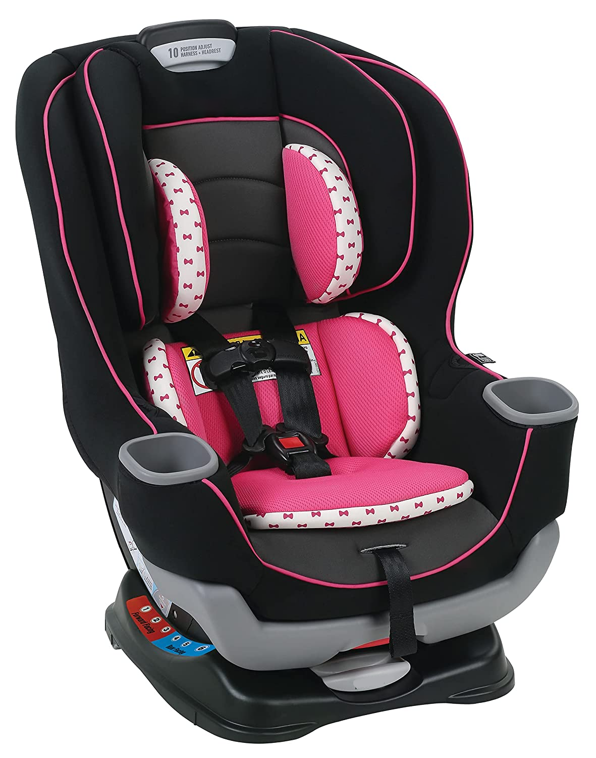 4Ever DLX 4 in 1 Car Seat, Infant to Toddler Car Seat, with 10 Years of Use, Zagg 1 Count (Pack of 1)
